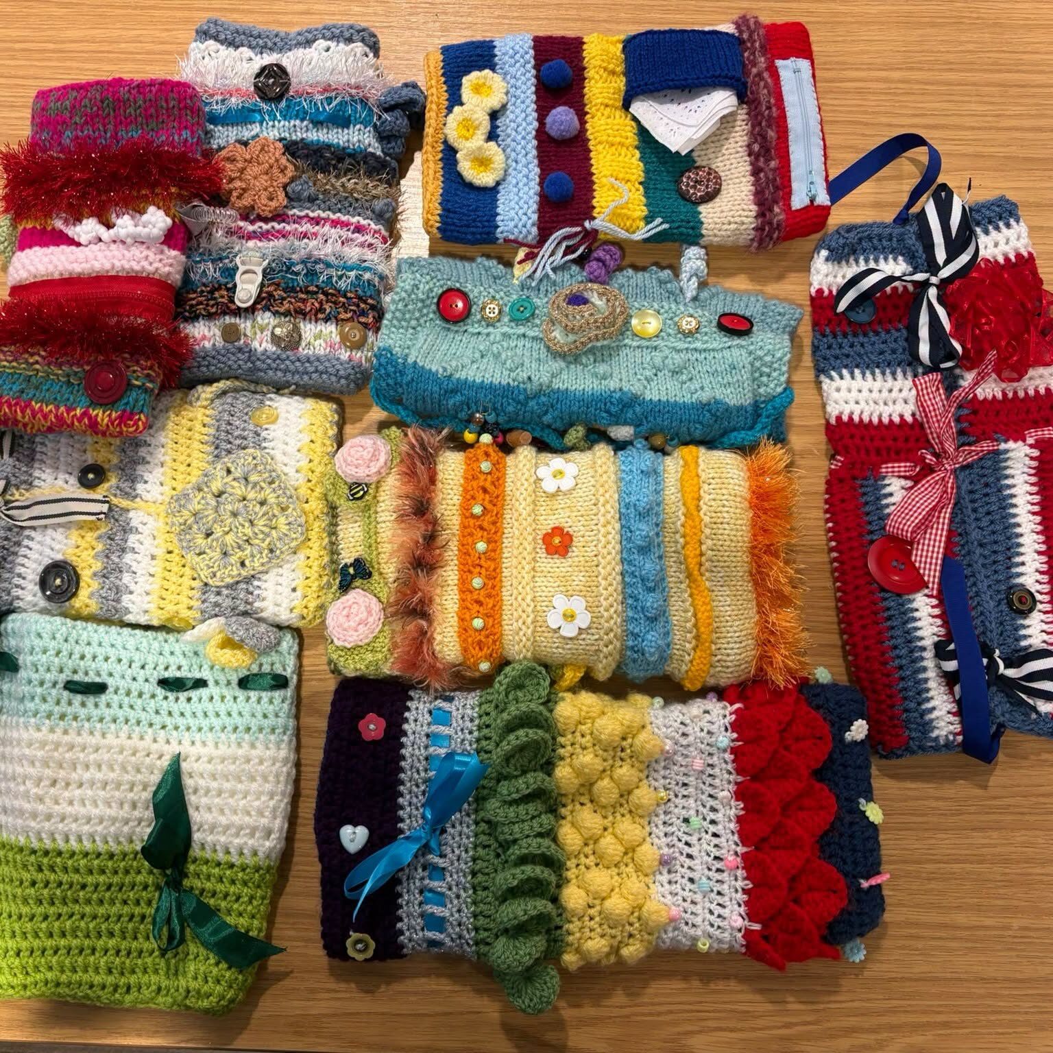 We were treated to some beautiful hand-knitted hand warmers.